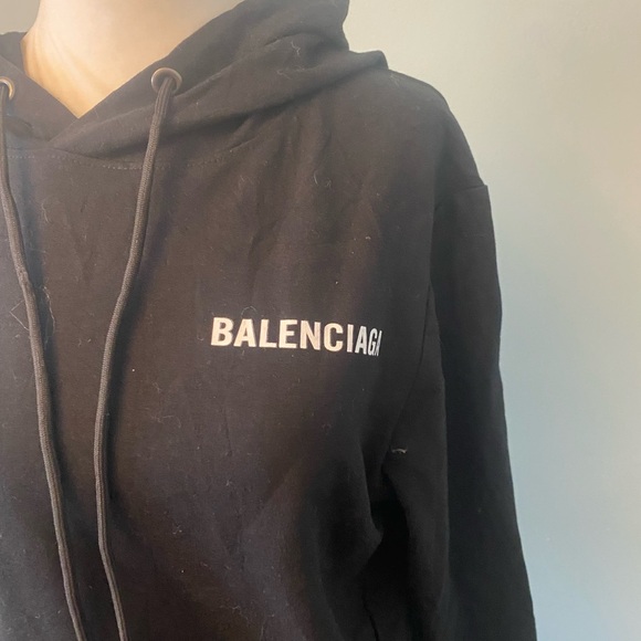 Womens black Hoodie - Picture 3 of 7